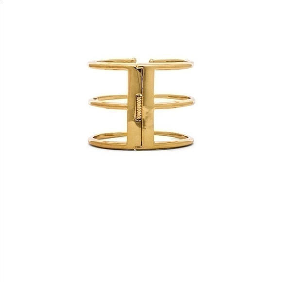 Luv AJ The Triple Spear Bangle Ring in Antique Gold - Picture 3 of 7